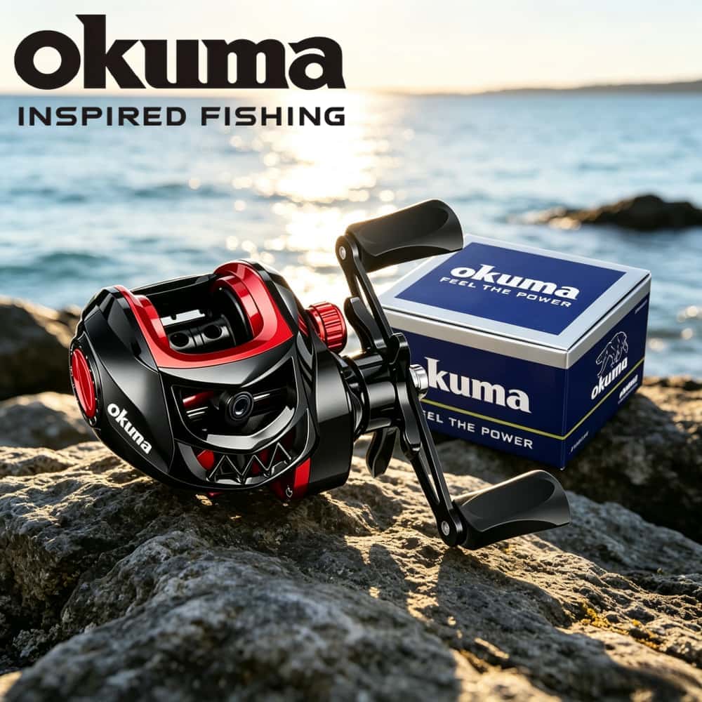 Abu Garcia Reel Max - Carretilha de Pesca Okuma Baitcasting 7.2:1,