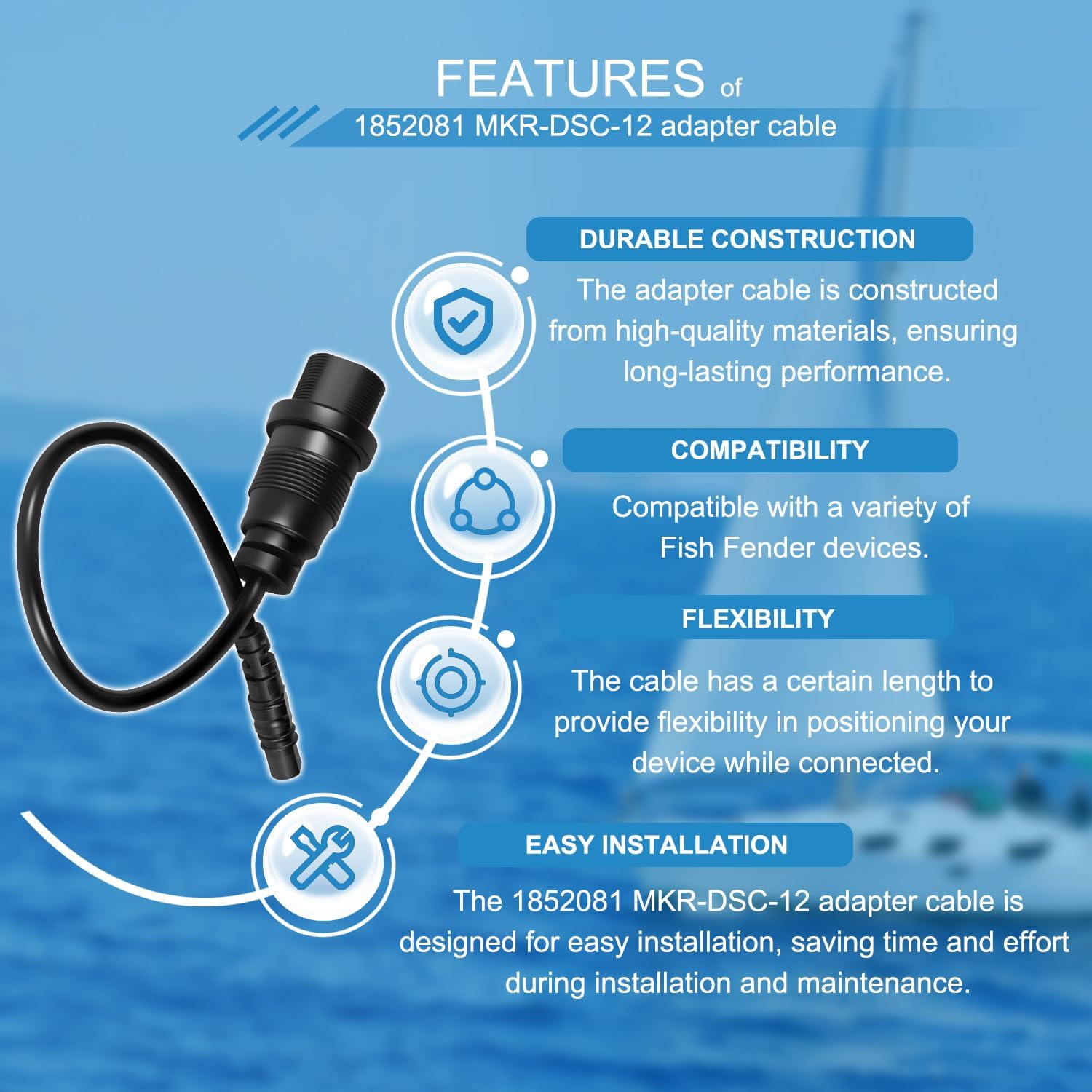 1852081   Cabo adaptador MKR-D - Fish Finder avaliação e preço